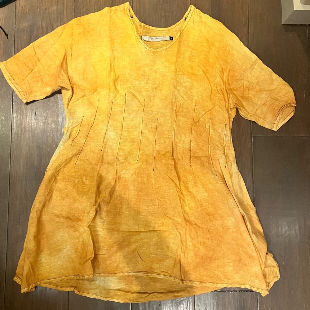 Cynthia Ashby Linen Oversized Top